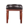 thumbnail image 6 of Traditional Vanity Set in Cherry Color for Bedroom | Place Candle Stand and Store Makeup | Tufted Stool and Rubber Wood | Solves Storage and Decor Challenges, 6 of 6