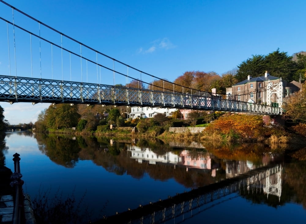 Bridge across a river Daly's Bridge River Lee Mardyke Cork County Cork