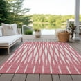 thumbnail image 6 of Addison Rugs Chantille Indoor/Outdoor Transitional Diamonds Blush Washable Rectangle Rug, 9' x 12', 6 of 6
