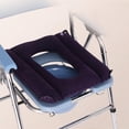 thumbnail image 4 of Cojín de asiento portátil Plegable Sellado Multipropósito Reutilizable Transpirable Cómodo Inflable para baño Viajes Oficina Uso en el hogar Ancianos perfecl Cojín de asiento de inodoro, 4 of 8