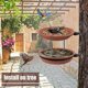 thumbnail image 3 of Bird feeder, bird feeding dish, garden decoration, for balcony, terrace, lawn trees, wall yard, 6.69 x 0.79 inches, 3 of 5