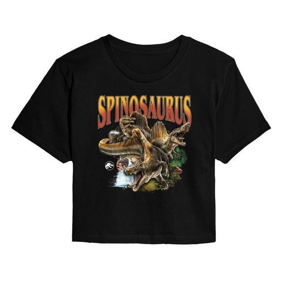 Jurassic World: Rebirth - Spinosaurus - Juniors Cropped Graphic T-Shirt