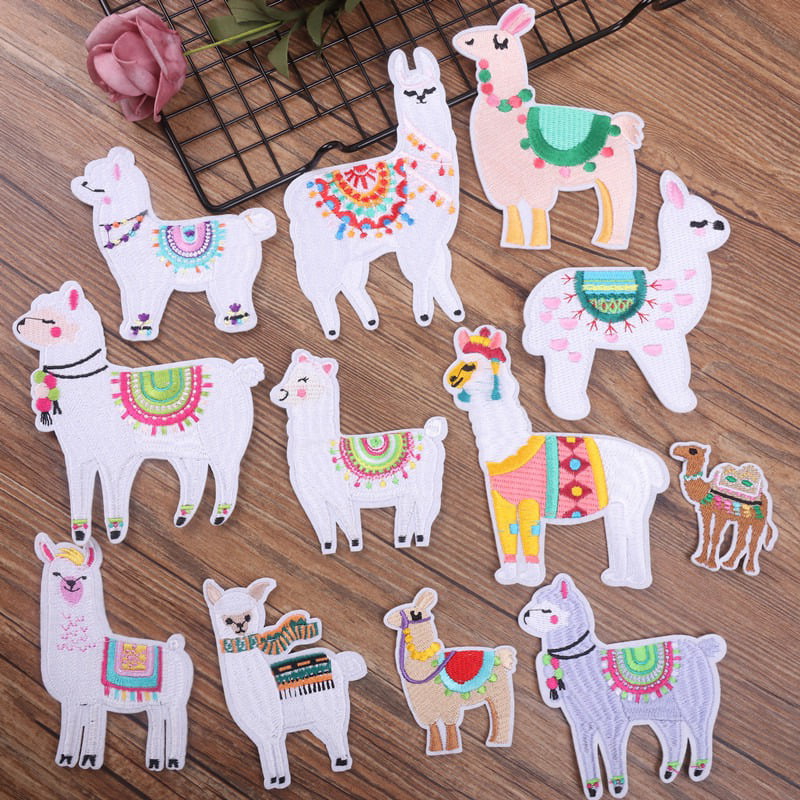 Cute Animal Embroidered Iron on Patches Subsidies DIY Craft Badge Applique Decor