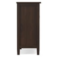 thumbnail image 5 of Simpli Home Warm Shaker 32 inch Wide Solid Wood Transitional Low Storage Cabinet in Tobacco Brown, 5 of 12