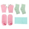 thumbnail image 2 of Juego de calcetines y guantes de gel hidratante, guantes y calcetines de spa, guantes de gel, juego de calcetines para el talón, guantes hidratantes con pantalla táctil, diseño elevado, 2 of 8