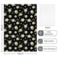 thumbnail image 2 of 2 Pcs Pioneer Flower Floral Print Pattern Kitchen Towels, Funny Microfiber Dish Towel Set, 18" X 26" Tea Towels, 2 of 6
