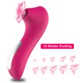 thumbnail image 2 of Vibrador chupador de clítoris para mujer - rojo rosado - Masaje del punto G lamiendo la lengua - estimulador de silicona - succionador de pezones oso de fresa Electrónica, 2 of 5