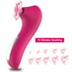 thumbnail image 2 of Vibrador chupador de clítoris para mujer - rojo rosado - Masaje del punto G lamiendo la lengua - estimulador de silicona - succionador de pezones Sailing Electrónica, 2 of 5