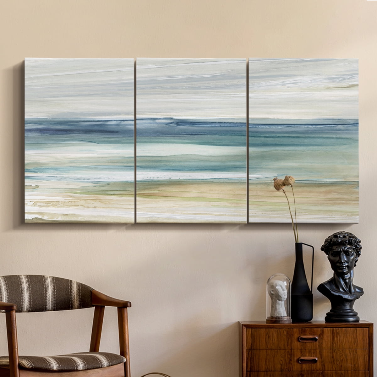 Wexford Home Ocean Breeze - 32" x 64" Multi-Piece Canvas Art, Ready to Hang
