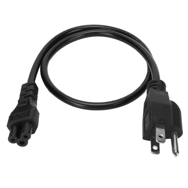 0.6m Laptop Power Cord, Nema 5-15 Pin Male to IEC320 C5 Female Connector, for 3-Pole AC Adapter