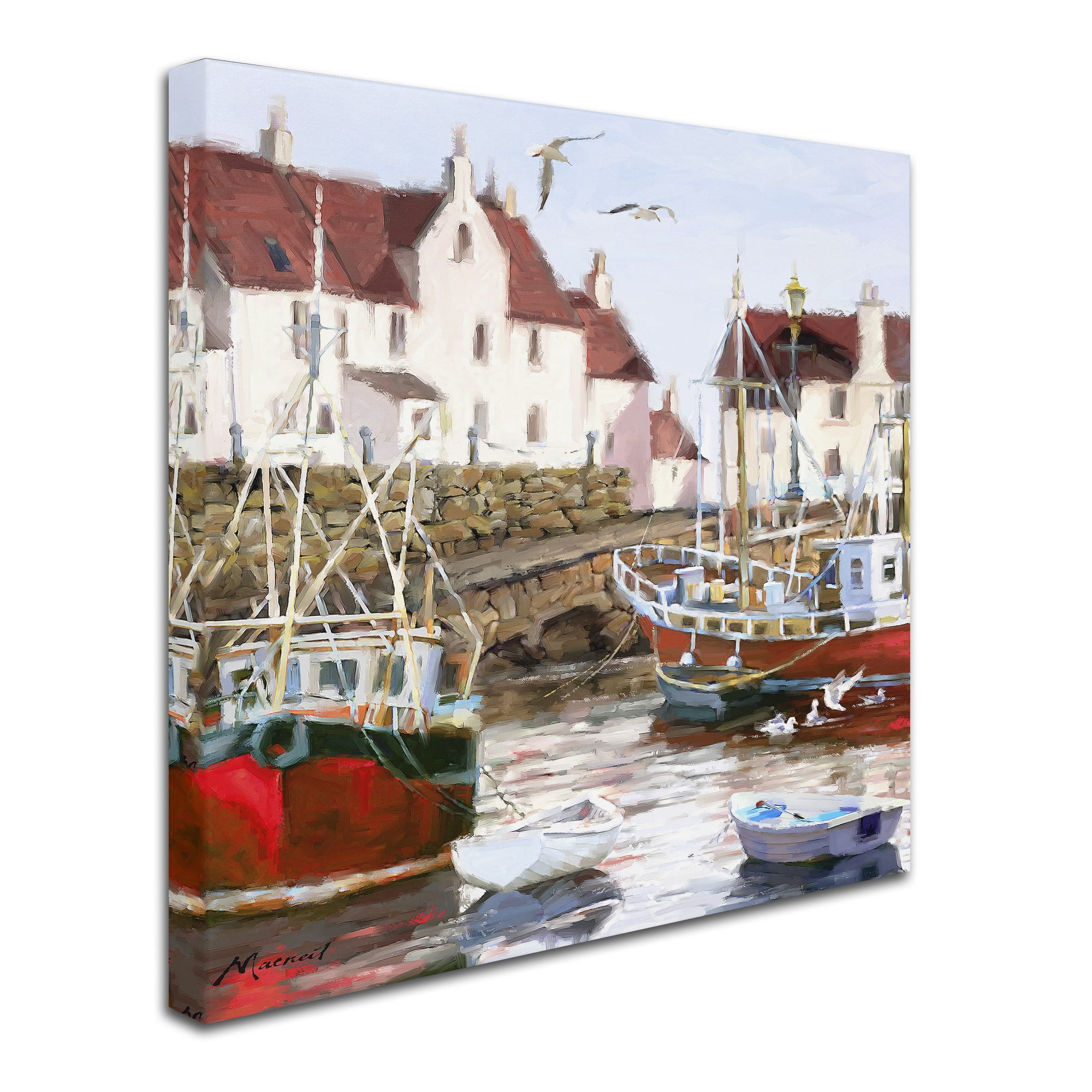 Trademark Fine Art 'Gull Harbour Square' Canvas Art by The Macneil Studio
