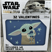 Star Wars The Mandalorian 32 Valentines With 48 Seals By Paper Magic Group