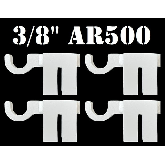 Magnum Target AR500 Hardened Steel Shooting Target T-Post Hook-4pc NRA Metal Gong Range Target - TPH4WAR500