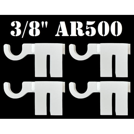 Magnum Target AR500 Hardened Steel Shooting Target T-Post Hook-4pc NRA Metal Gong Range Target - TPH4WAR500