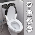 thumbnail image 3 of HELLHERO Melting Ghost Elastic Bottom Stretch Fit 2 Pcs Set with Fits All Toilet Shapes Toilet Seat Covers Set Machine Washable, 3 of 8