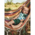 thumbnail image 4 of BemeyourBBs Toddler Boys Summer Clothes 2 Pieces Outfits Sailboat Tree Dinosaur Print Tank Top with Elastic Waist Shorts Set Toddler Boys Summer Beach Outfit, 4 of 9