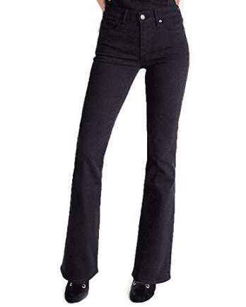 black denim bootcut jeans womens