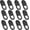 12Pack black, variant on Laptop Camera Cover Slide, [12 Pack] Ultra-Thin Webcam Cover Compatible with MacBook,Laptop,PC,Computer,iMac,iPad, iPhone Cell Phone etc. 0.027in Thick Sliding Cover Web Blocker Black