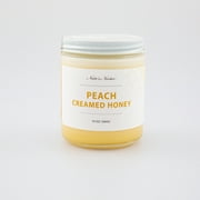 Nate's Nectar Peach Creamed Honey, 10 oz, Glass Container