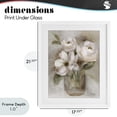 thumbnail image 4 of Stupell Industries Traditional Soft Brushstroke Roses White Framed Print Under Glass, 17 x 21, by Nan, 4 of 8