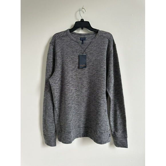 Good Man Brand Vintage Microlight Slub French Terry Crew Sweatshirt XL $140 grey