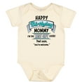 thumbnail image 3 of Inktastic Happy Birthday, Mommy I'm the Best Ever in Blue Boys or Girls Baby Bodysuit, 3 of 5