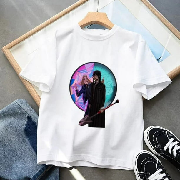 Camiseta con estampado de dibujos animados para mujer ropa de moda Gotica para ninas y ninos Tops informales divertidos regalo de cumpleanos para ninos Walmart en linea