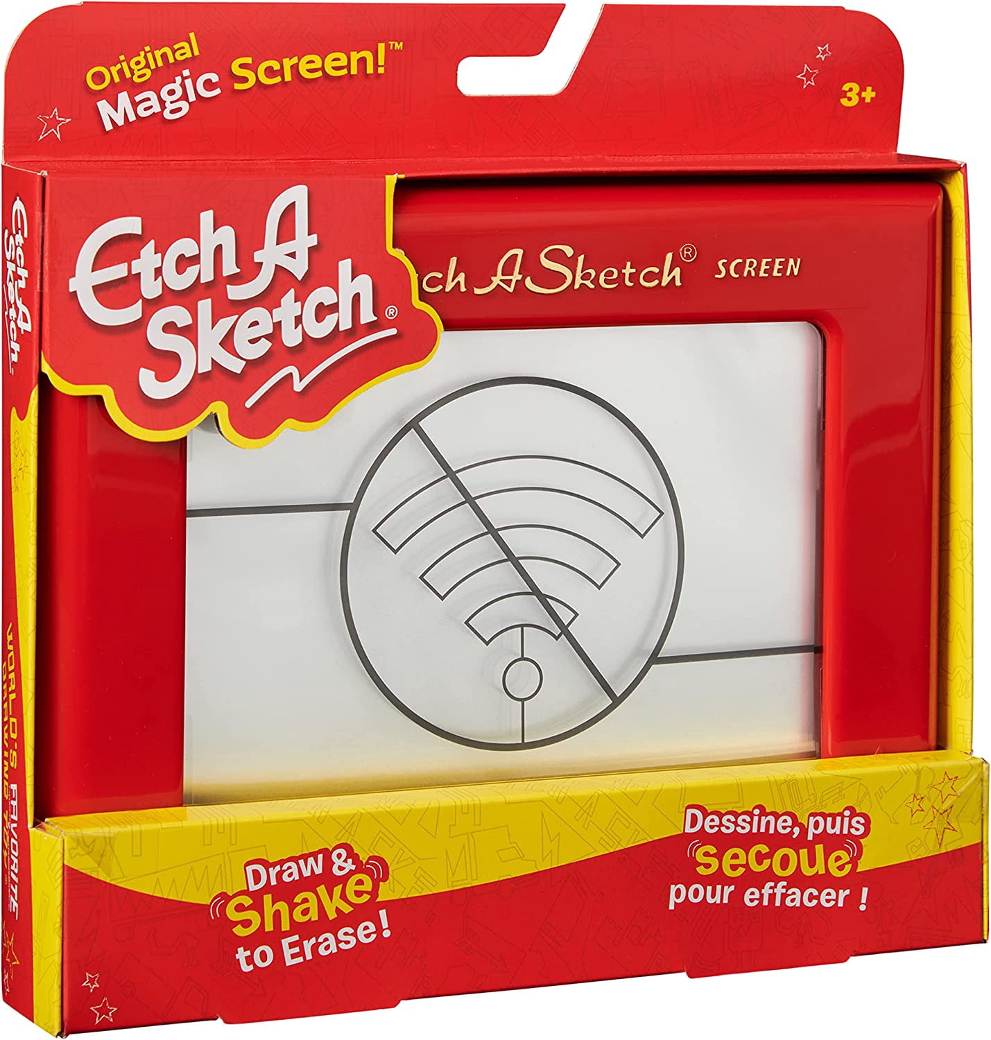 Etch A Sketch Erasable Kids Toy Doodle Tablets, Classic Red Frame