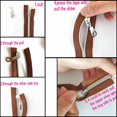 thumbnail image 4 of Bobina de nailon metálico Zipper Leekayer #5 con dientes plateados, 10 m, color beige, 4 of 8