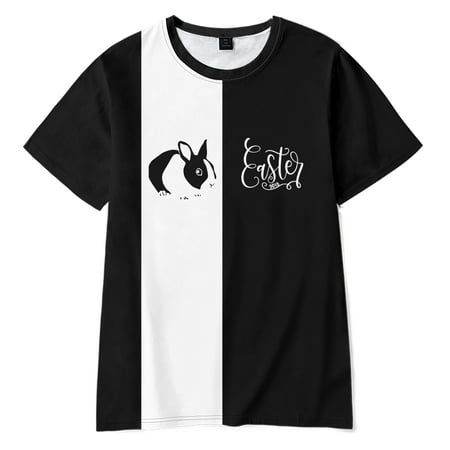 

Easter Print Kids Cartoon T Shirt for Boy Short Sleeve Baby Girls T Shirt Children s Clothes(C08-Size 120)