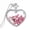 Style 1, variant on Women's Peach Heart Pressed Dried Flower Plant Necklace Wishing Glass Bottle Resin Pendant Necklace Style 5