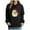 #0347-Black, variant on Uootdi Women's Christmas Printed Off Shoulder Sleeves Pocket Long Sleeved Top Hooded Sweatshirt Gift