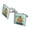 Silver, variant on Dinosaur Tyrannosaurus Rex Running Square Cufflink Set - Silver or Gold