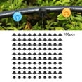thumbnail image 3 of 100PCS Drip Emitter, Uniform Flowing Irrigation Drip Emitter, Pressure Compensation Watering Dripper Emitter for Sloping or Hilly Areas (4L Black), 3 of 9