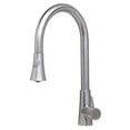 thumbnail image 5 of ALFI brand AB2034-BSS Solid Brushed Stainless Steel Pull Down Single Hole Kitchen Faucet, 5 of 11