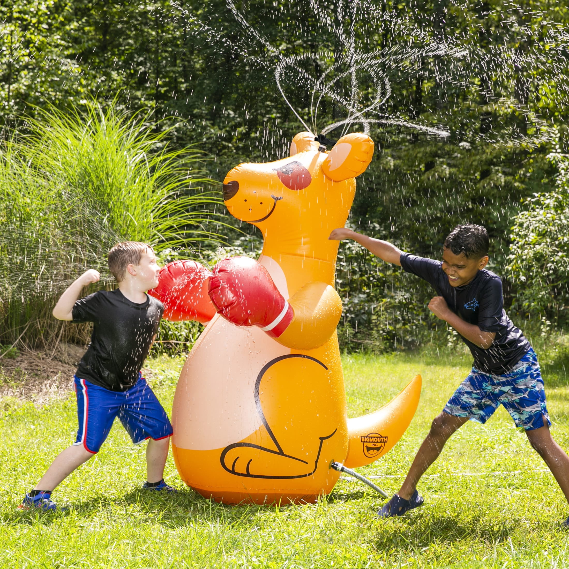 BigMouth Inc. 60 Inch Boxing Kangaroo Inflatable Sprinkler for Lawn