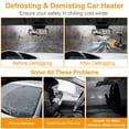 thumbnail image 6 of 12V 150W Portable Car Heater 2 In 1 Heating Cooling Fan Rotatable Demister Defroster with 4.92ft Cord, 6 of 11