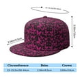 thumbnail image 5 of Butterfly Lovers Aesthetic Snapback Cap - Flat Bill Hip Hop Hat with Tropical Floral Pattern for Men & Women, 5 of 5