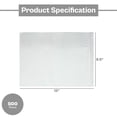 thumbnail image 3 of PSBM Packing List Envelopes, 500 Pcs 9.5" x 12" Plain Face Back Side Load, for Shipping Boxes Labels Use, 3 of 9