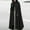 Black, variant on Brilliant Winter Jackets for Women Plus Size in Clearance Women Trench Coat Open Front Cardigan Jacket Coat Cape Cloak Plus Gray XL