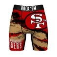 thumbnail image 2 of Men's Rock Em Socks  San Francisco 49ers Gridiron Classic Paint Boxer Briefs, 2 of 4