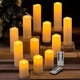 thumbnail image 5 of Popular! Flickering Flameless Candles With Remote Battery Operated Timer LED Candles Outdoor Waterproof Pillar Ivory Candles Light Clearance, 5 of 5