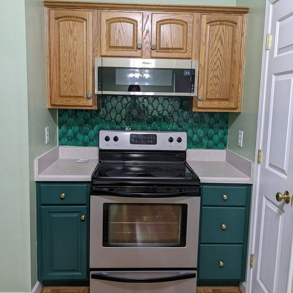 Mosaicowall 10-Sheet Peel and Stick Tile - 11.9"x11.8" Premium Kitchen Self Adhesive Backsplash Tile