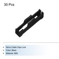 thumbnail image 3 of Unique Bargains 30 Pcs Servo Cable Clips Lock, ABS Servo Extension Cable Buckle Fixing Holder for RC Plane Boat DIY Model Black, 3 of 4
