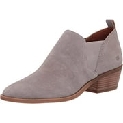 Lucky Brand Fallo Gray Chelsea Style Block Heel Slip On Casual Booties Steeple (12, STEEPLE GRAY)