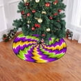 thumbnail image 2 of FMSHPON Abstract Colorful Christmas Tree Skirts Xmas Christmas Tree Skirt Stand Mat for Holiday Party Decoration Indoor Outdoor 36 inches, 2 of 3