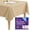Beige, variant on Gee Di Moda Rectangle Tablecloth - 60 x 84 Inch Red Table Cloth for 5 Foot Rectangle Tables - Heavy Duty Washable Fabric - for Holiday Party, Dinner, Weddings, Baby Shower & Events