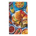 thumbnail image 1 of Balery Vibrant Picnic Food Spread Toalla de Microfibra Premium con Estampado – 27.5x16 pulgadas, Alta Absorción, Suave y Aterciopelada, Secado Rápido, 1 of 6