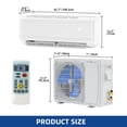 thumbnail image 6 of Dextrus 24000 BTU Mini Split Air Conditioner Heat Pump System, WiFi Enabled 21 SEER2 208-230V Ductless AC Cool Up to 1500 Sq. Ft, Compatible with Alexa, 6 of 9