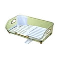 thumbnail image 2 of Dish Drying Rack with Drainboard, Kitchen Counter Dish Strainer with Sink Spout, Utensil Holder for Dish Draining, Space-Saving Kitchen Organizer Rack, 2 of 9